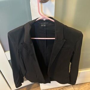 Theory Black Blazer Structured Silhouette Professional Style